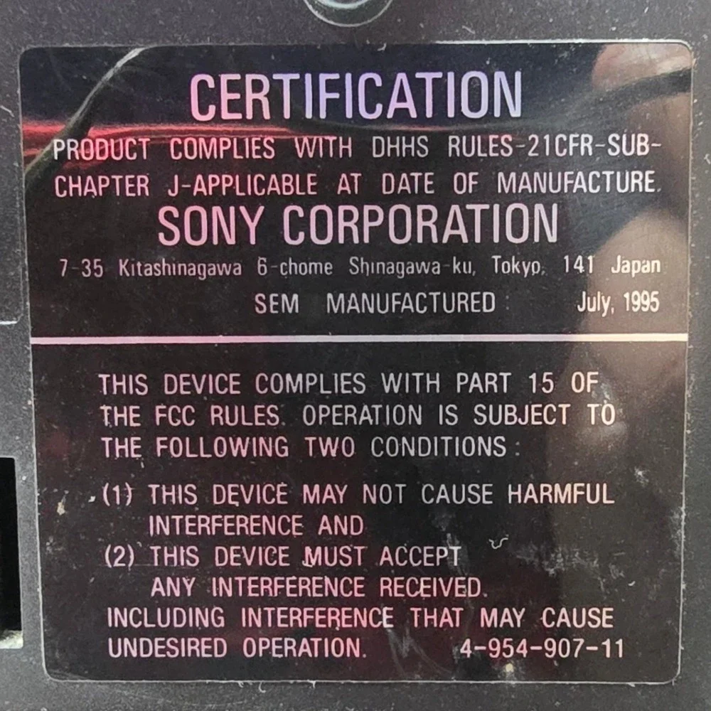 Sony CFD-550 CD Radio Dual Cass. Boombox Mega Bass Vintage 1995 For Parts/Repair